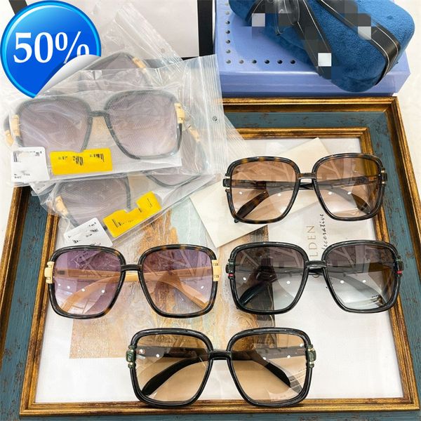 

men's sunglasses designer women's 22 new g family large square sunglass fashion plate ins net red star same gg1066, White;black