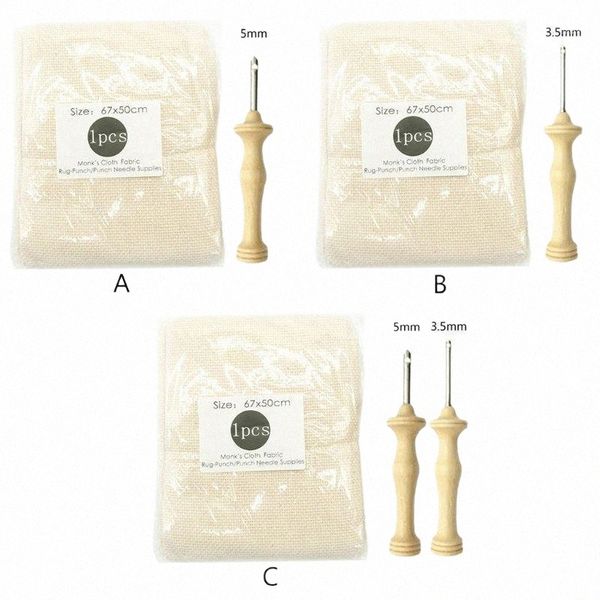 

sewing notions & tools 2/3pcs embroidery monks cloth knitting punch threader needle accessories diy weaving tool craft1 x1ss#, Black