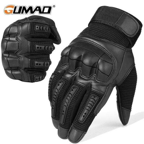 

five fingers gloves tactical touchscreen army military combat airsoft paintball hunting hiking cycling biker hard knuckle full finger men 22, Blue;gray