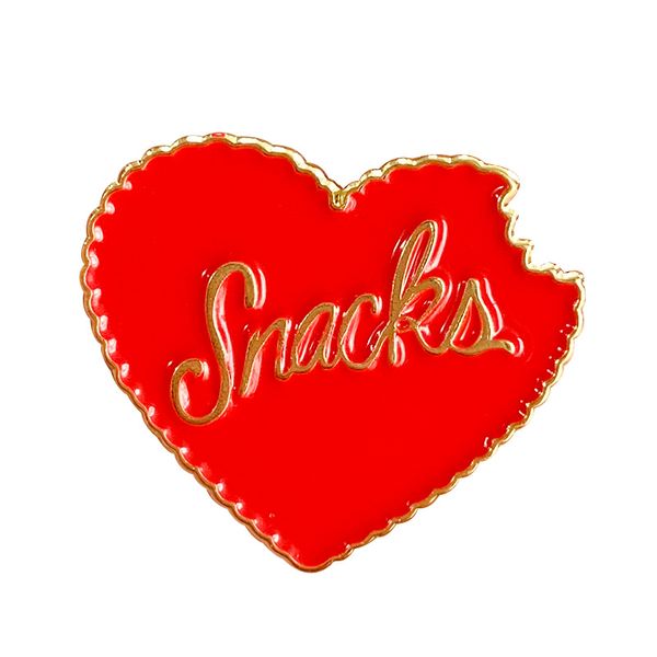

show off your true love for snacks by proudly wearing this pin, Blue