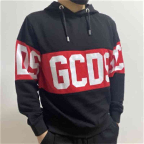 

designer hoodie gcds high black gcd white letter printed contrat treet hooded trendy pullover men' and women' weater