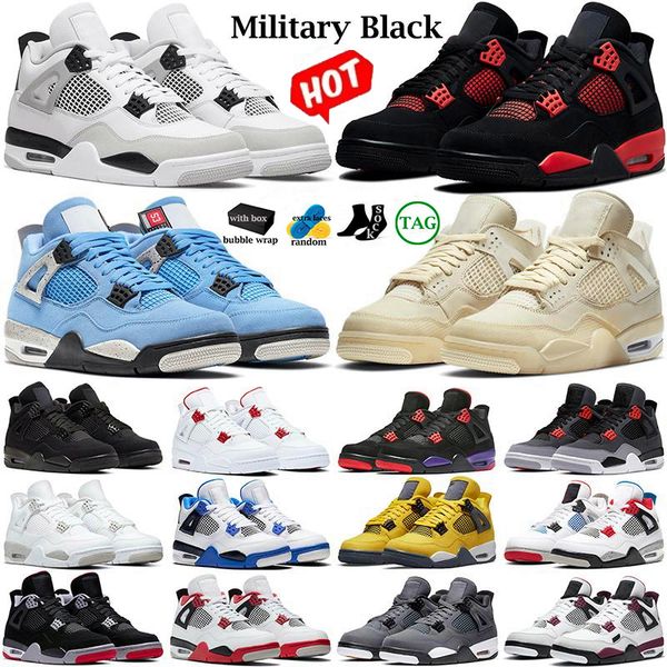 

shoes basketball 4 for men women 4s military black cat sail red thunder white oreo cactus jack blue university infrared cool grey mens sport