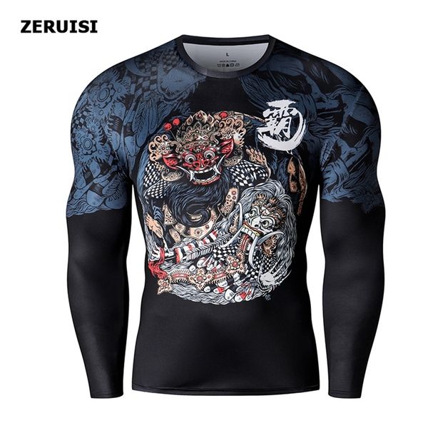 

men's t-shirts 3d printed harajuku fitness t-shirt compression shirts anime men sports fashion japanese male clothing 220920, White;black