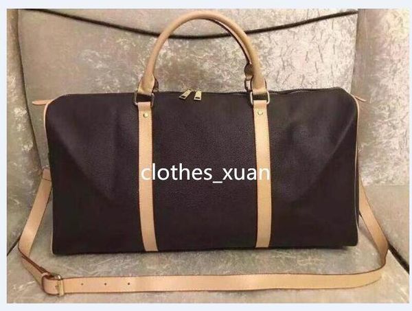 

designer duffel totes bags luxury men luggage travel bag pu leather handbags large tote 55cm