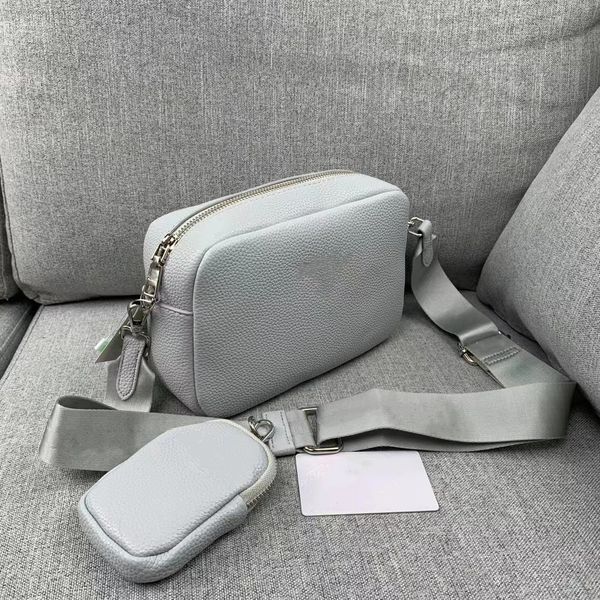 

designers shoulder bags 2-piece satchels brand crossbody phone bag women leather thread triangle logo pack crossbody pocket with zipper pouc