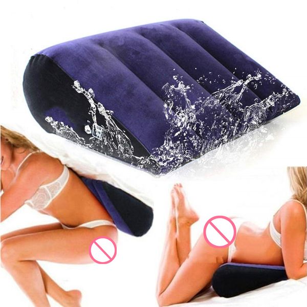 

beauty items air pillow inflatable aid wedge triangle y love body position erotic cushion sofa adults game toys couple furnitures