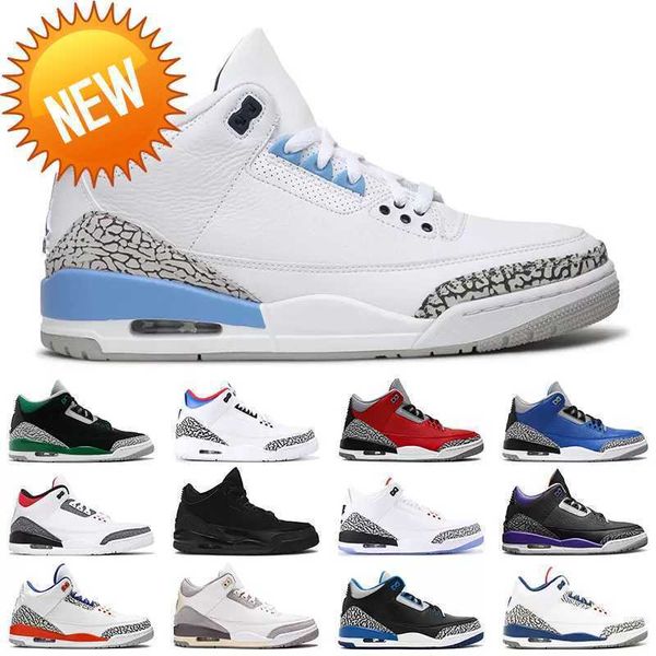 

new dark iris pine green 3 men basketball shoes true blue 3s black cement racer blue fire cardinal red court purple cool grey unc laser