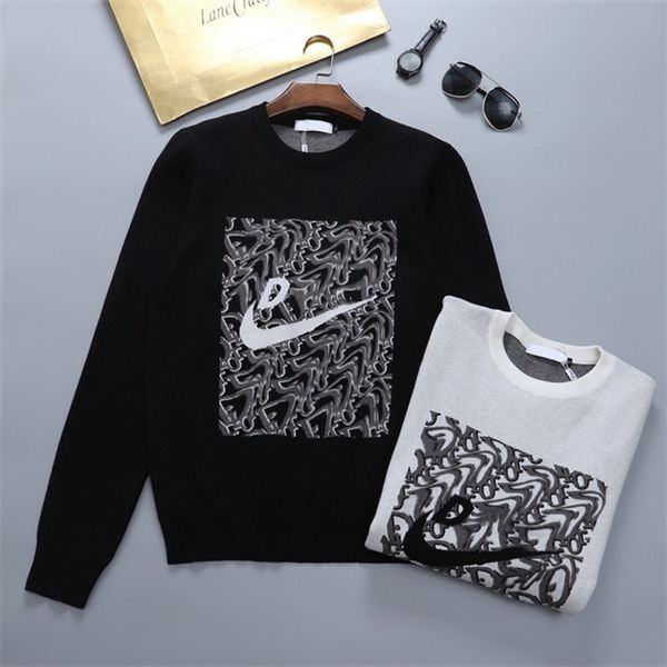 

designer men women sweater letter embroidery winter autumn hc11, White;black