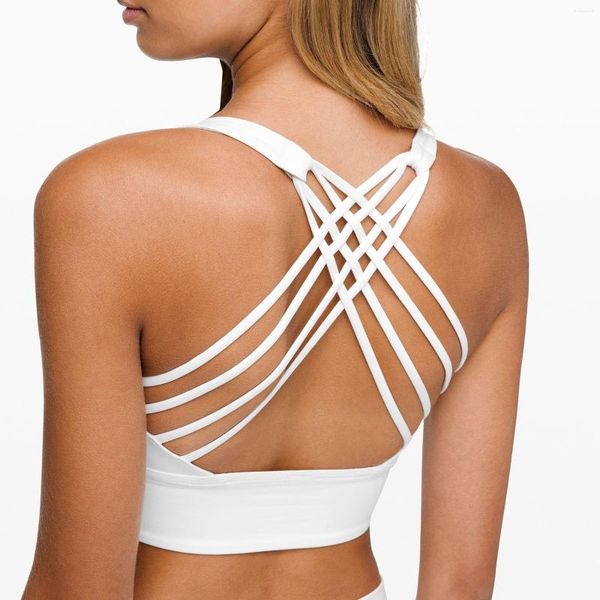 

yoga outfit 8 strapes shockproof to be sport fitness basic tank bra