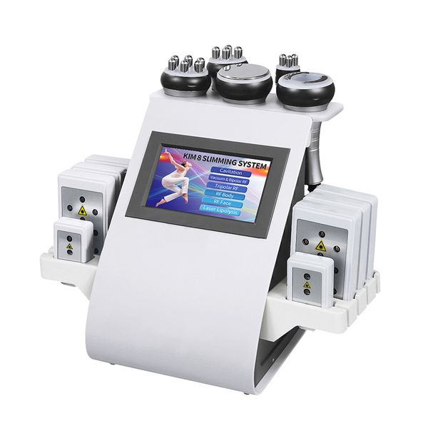 

6 in 1 ultrasonic cavitation 40k rf vacuem roller cellulite treatment fat dissolving machine slimming massage machine