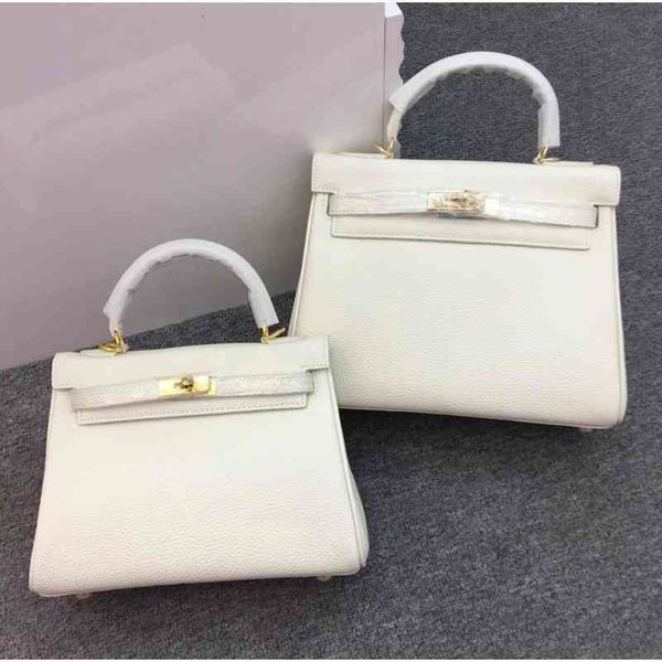 

herme bag luxury h s handbags 2022 designer second generation kelys women's layer cowhide palm pattern fashion versatile one shoulder