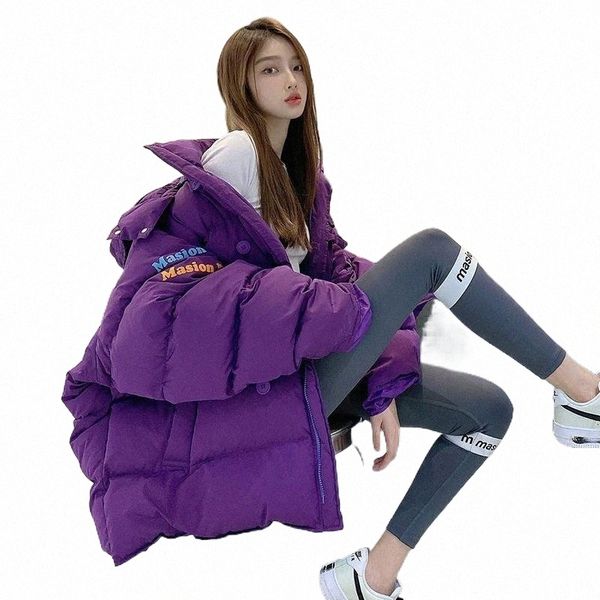 

women's down & parkas 2021 thick parka winter white duck coat for women oversized loose bread clothing jacket woman large size coats mu, Black