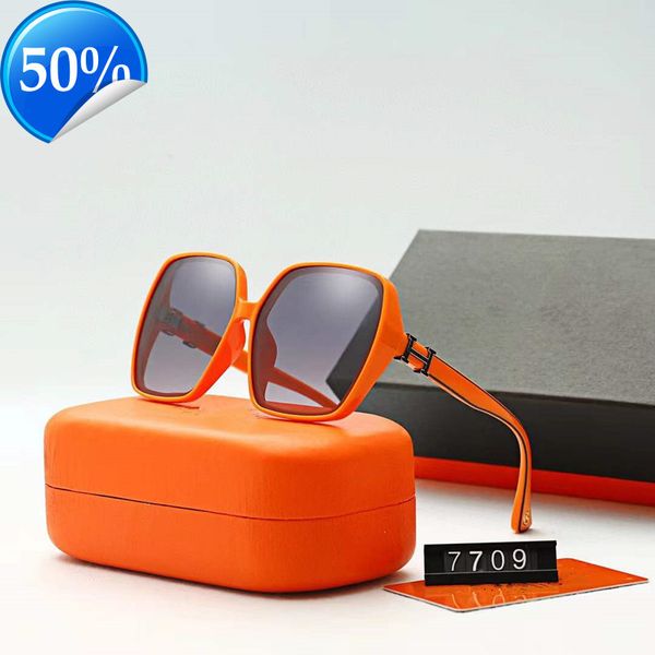 

men's sunglasses designer women's h letter fashion large frame polarized female personalized driving street shooting concave shape, White;black