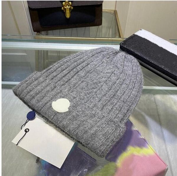 

winter warm beanies fashion knitted hat beanie cap designer skull caps for man woman winter hats 5 color quality, Blue;gray