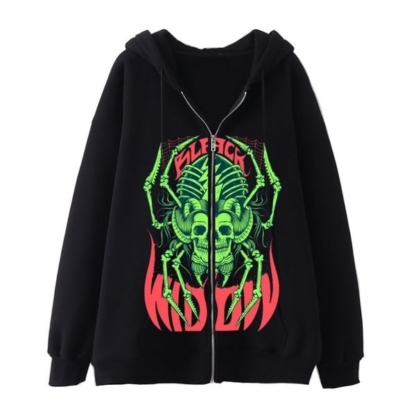 

men's hoodies sweatshirts zip up hoodie for men gothic clothing baddie sweater plus fleece jacket ropa y2k hombre sudadera 220920, Black