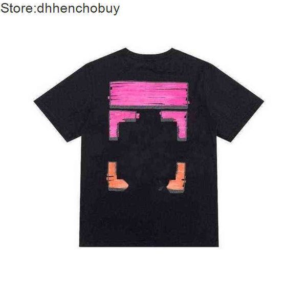 

summer offs brand mens women designers t shirts fashion loose tees casual t-shirt luxury clothing street back arrow x print short nzvm, White;black