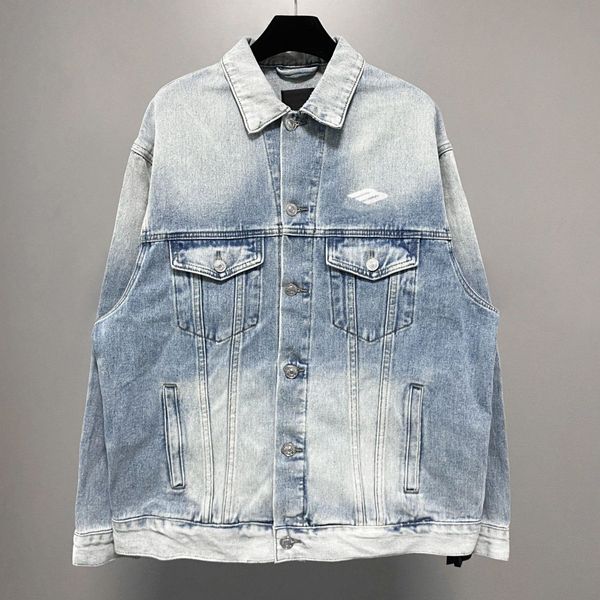 

22ss paris italy denim jackets casual street fashion pockets warm men women couple outwear b0921., Black;brown