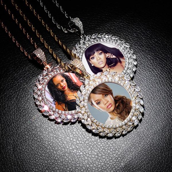 

diy men women po necklace custom made po medallions pendant necklace with 24inch rope chain nice gift for friend for255g, Silver