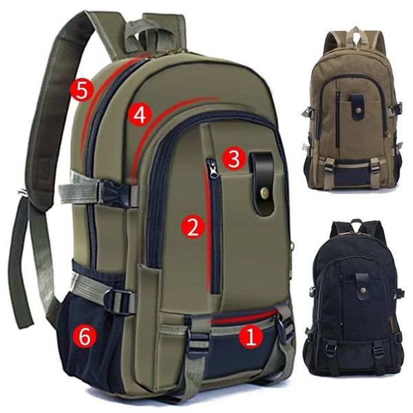 

duffel bags mountaineering bag backpack canvas large capacity high school backpack travel bag computer bag backpack man 220921