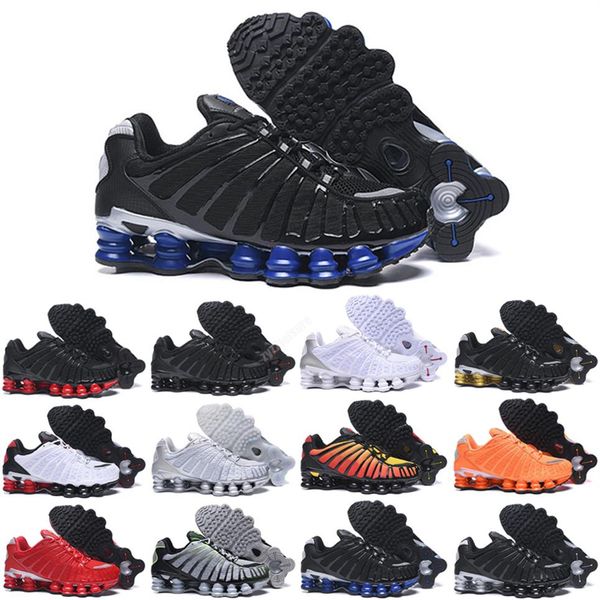 

2022 discount tl shox men shoes des chaussures outdoor trainers enigma triple black white silver speed red mens women sports sneakers253b, Black;brown
