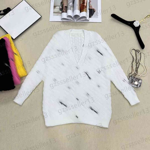

designer cardigan womens sweater jumper fashion full body letter logo print knitwear autumn v-neck button cardigans women sweaters 4 colors, White;black