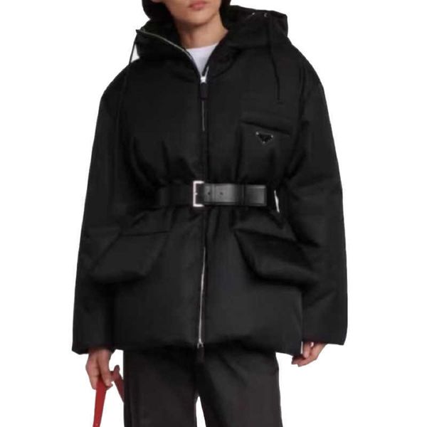 

womens jackets parkas 22ss puffer jacket zipper parka down coat windbreaker warm casual female coats, Black