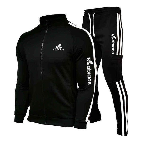 

men's tracksuits fashion brand men sets tracksuits autumn new men's hoodies sweatpants two piece suit hooded casual sets male clot, Gray