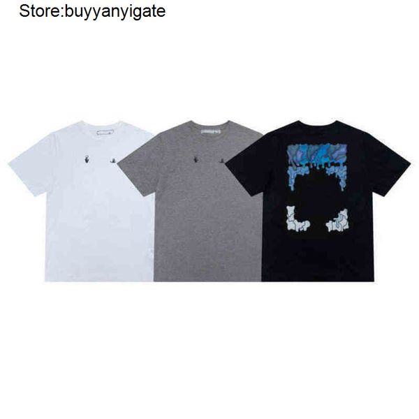 

designer mens fashion t shirts brand classic back arrow melt gradient x t-shirt luxury 3d letter print casual summer loose clothing women dj, White;black