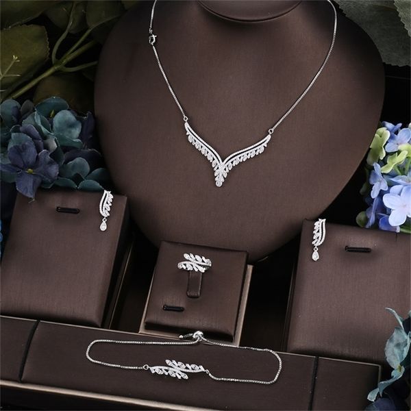

other jewelry sets janekelly sale african 4pcs bridal jewelry sets fashion dubai jewelry set for women wedding party accessories design 2209, Silver
