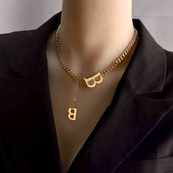 

pendant necklaces design necklace women's red cool romantic su collarbone chain hip hop sweater fashion versatile, Silver