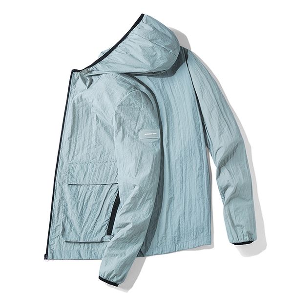 

men s jackets summer fashion ultra thin breathable couple multicolor riding sunscreen skin long sleeved sports quick drying windbreaker 2209, Black;brown