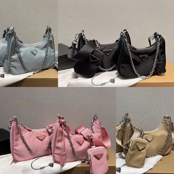 

2022 cross body shoulder bags nylon handbag elling totes wallet women bag hobo coin purse famous designer design, Black;red