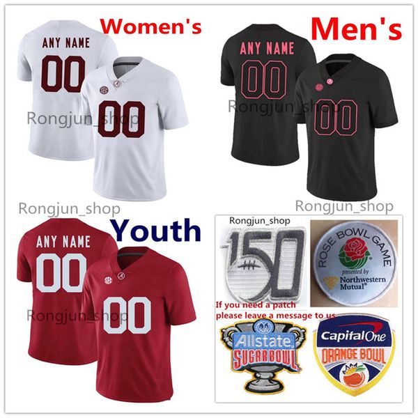 

jersey custom men kids women ncaa college football 15 xavier mckinney jersey alabama crimson tide dylan moses ridley derrick henry jake coke, Black;red
