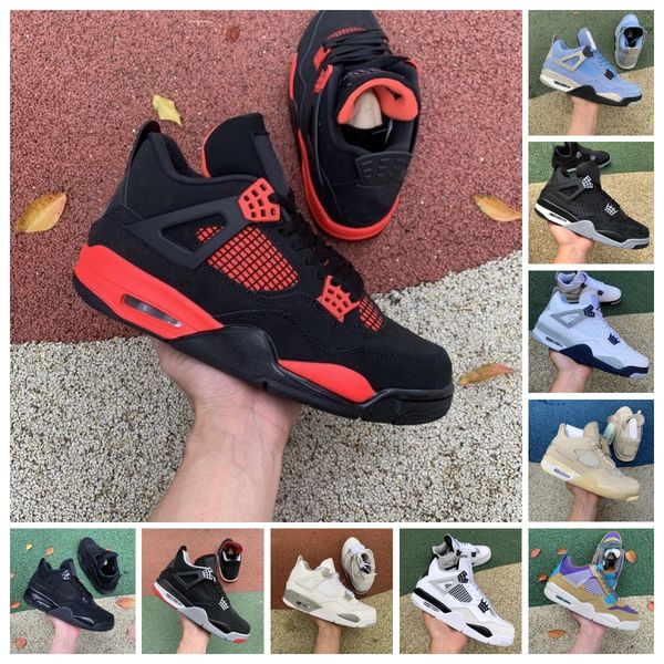 

jumpman sail white oreo 4 4s basketball shoes university blue mens union noir desert moss fire red thunder bred taupe haze what the black ca