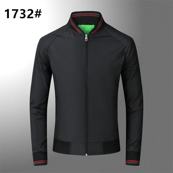 

jackets men stand collar letter printed coats windbreaker spring autumn winter sport outdoor streetwear casual outwear mens coat jk1732, Black;brown