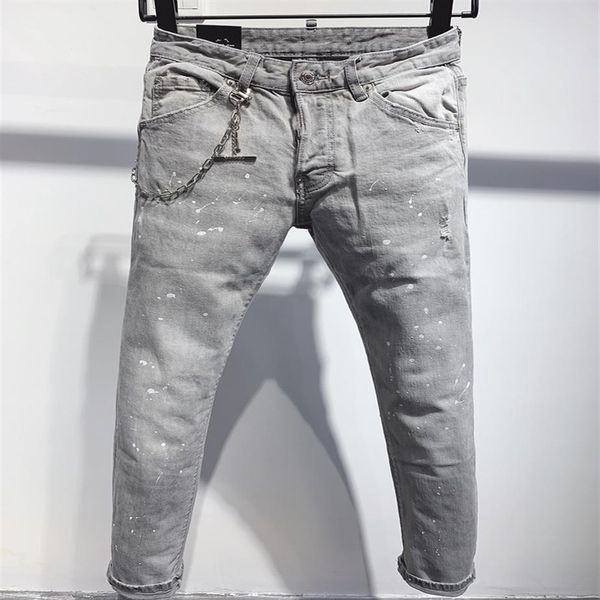 

2021 the new brand fashion european and american summer mens wear jeans are mens casual jeans a189241a, Blue