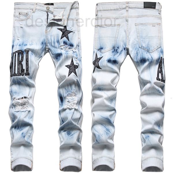 

men's jeans designer winter cotton trousers jeans sordinary casual medium waist blue youth s56t