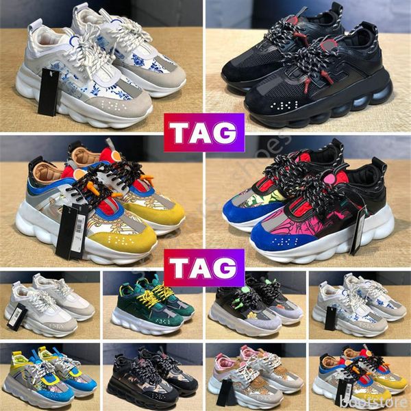 

luxury designer casual shoes chain reaction wild jewels chain link trainer shoes sneakers 36-453375, Black