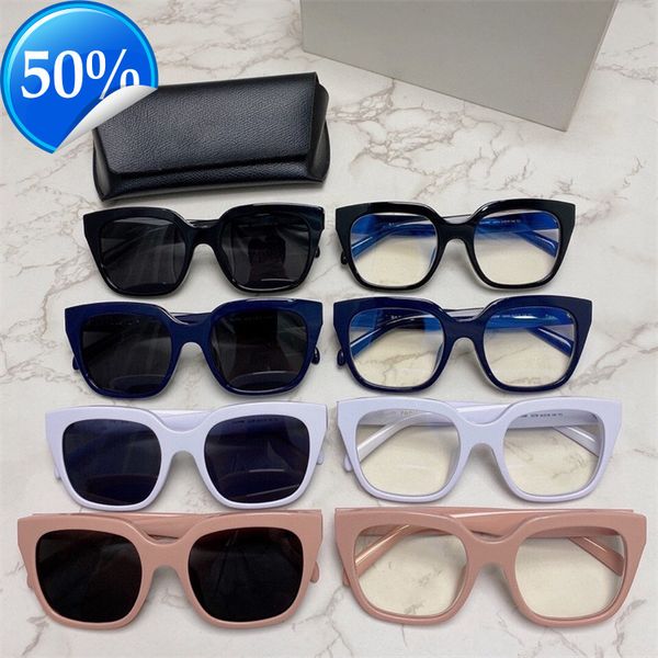

men's sunglasses designer women's 22 new arc de triomphe letter box net red same pink 41098, White;black