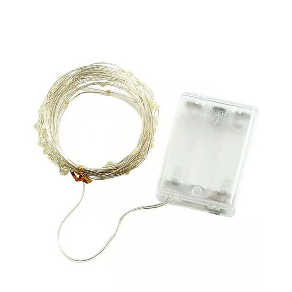 2m 3m Copper strings Wire Battery Box Garland LED Christmas Wedding Decoration for Home Decorations Party Decor Fairy String Light D4.0
