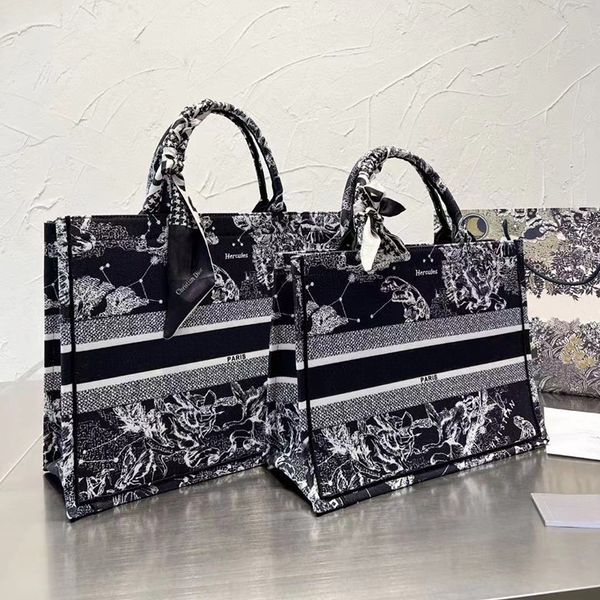 

luxury designers original totes bags light tiger embroidery book handbag tote women's classic handle laplarge capacity shopping bag com