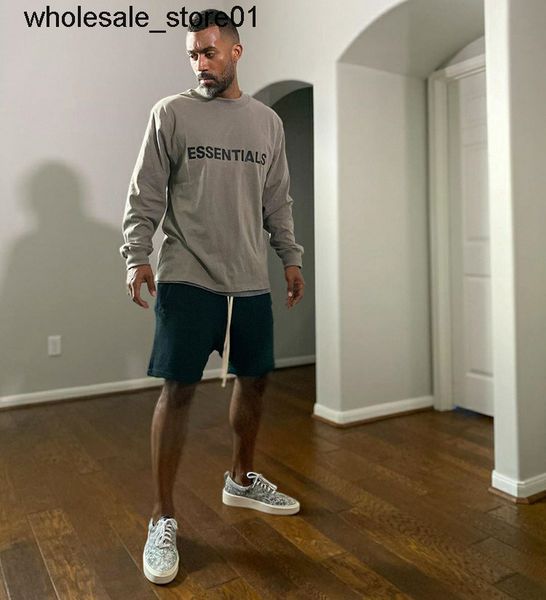 

men's hoodies sweatshirts essential chest letter long sleeve men's base shirt fashion, Black