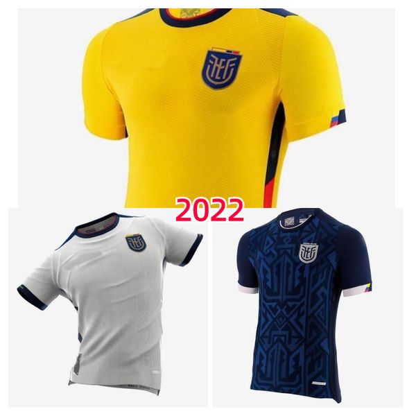 

2022 world cup ecuador soccer jerseys pervis estupinan home away third 22/23 j. cifuentes gonzalo plata michael estrada football shirts men, Black