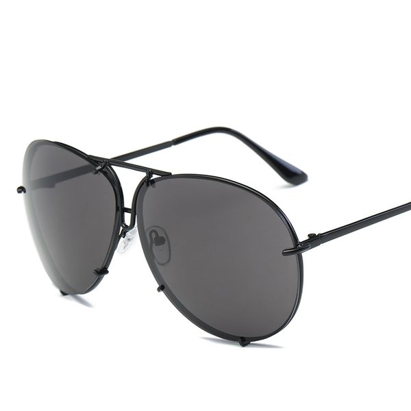 

sunglasses ocean fashion retro glasses men and women couples europe and america large frame personality universal toad mirror designer luxur, White;black