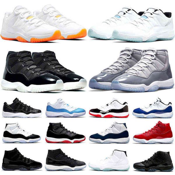 

jumpman 11 basketball shoes 11s men women cool grey jubilee legend blue citrus concord white bred gamma space jam mens trainers sports, Black