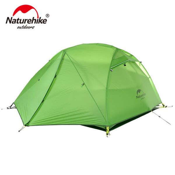 

naturehike star river tent 20d silicone fabric ultralight 2 person double layers aluminum rod camping tent with mat nh17t012-t285n