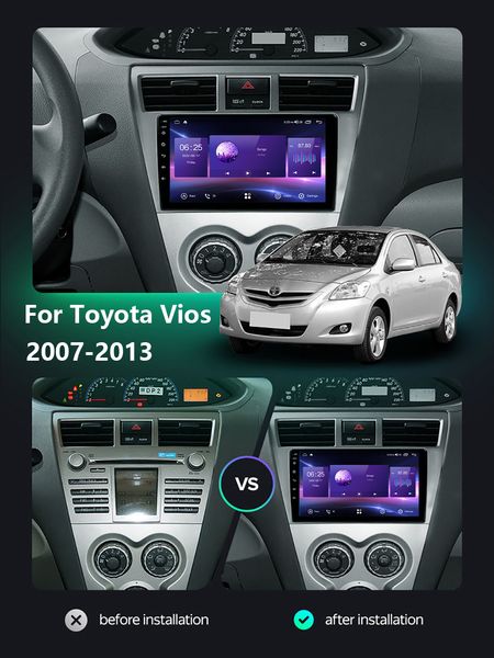 

10 inch head unit car video multimedia navigation auto-radio stereo gps for toyota vios 2008-2011