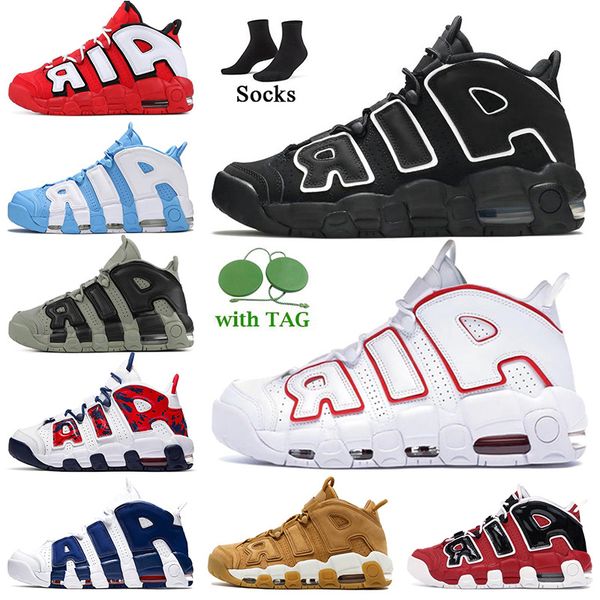 

pippen uptempos scottie basketball shoes black white gym red university blue unc split premium wheat cargo khaki camo denim women mens