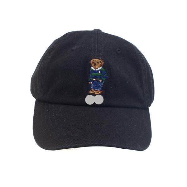 

ball caps classic baseball polo cap baseball cap blue and green stripe sweater bear embroidery hat outdoor hat new with tag for wholesale t2, Blue;gray