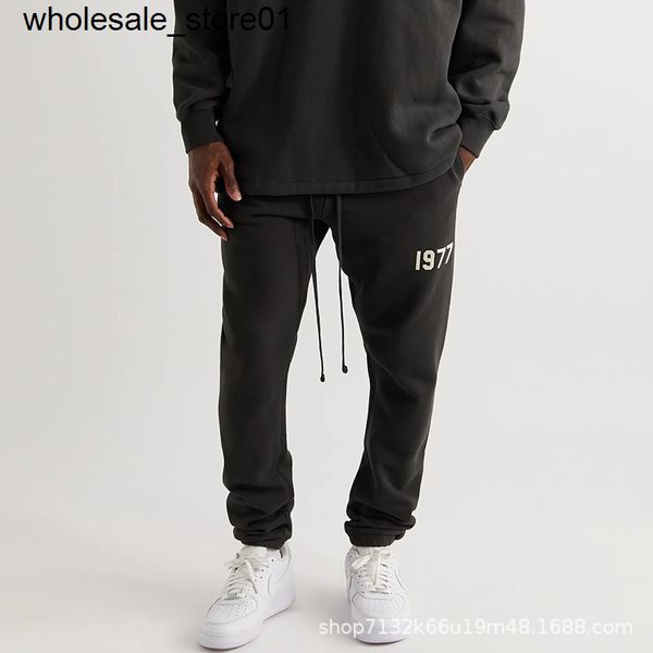 

men's pants essentials fashion brand loose sports leisure leggings, Black